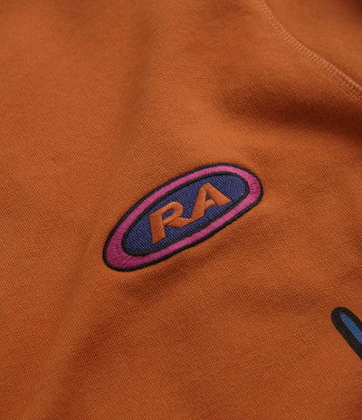 by Parra Early Grab Crewneck Sweatshirt - Sienna Orange