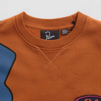 by Parra Early Grab Crewneck Sweatshirt - Sienna Orange thumbnail