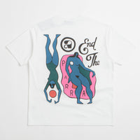 by Parra End The Loungechair T-Shirt in White thumbnail