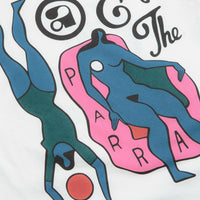 by Parra End The Loungechair T-Shirt in White thumbnail