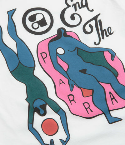 by Parra End The Loungechair T-Shirt in White