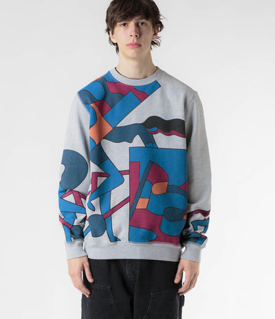 by Parra Etappe 17 Crewneck Sweatshirt - Heather Grey