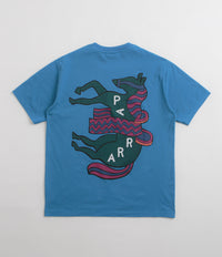 by Parra Fancy Horse T-Shirt in Azure Blue