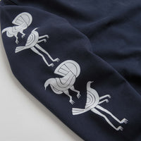 by Parra Fancy Pigeon Crewneck Sweatshirt in Midnight Blue thumbnail