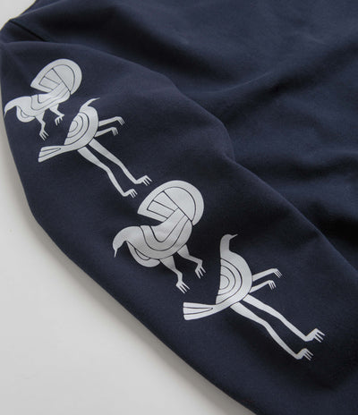 by Parra Fancy Pigeon Crewneck Sweatshirt in Midnight Blue