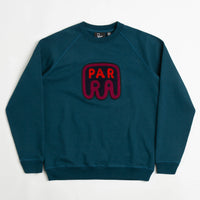 by Parra Fast Food Logo Crewneck Sweatshirt - Deep Sea Green thumbnail