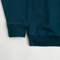 by Parra Fast Food Logo Crewneck Sweatshirt - Deep Sea Green thumbnail