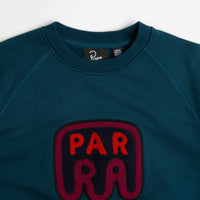 by Parra Fast Food Logo Crewneck Sweatshirt - Deep Sea Green thumbnail