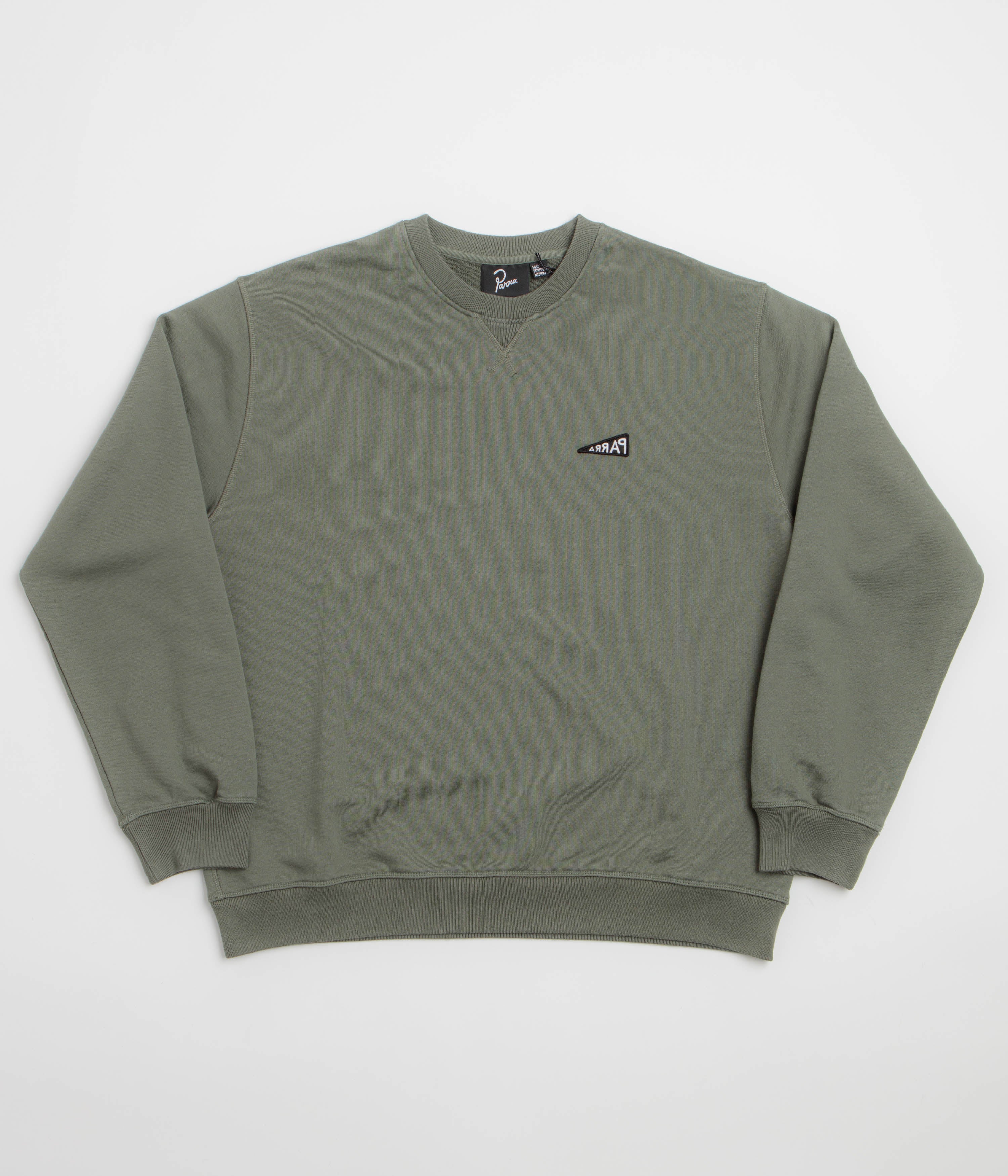 by Parra Flag Logo Crewneck Sweatshirt - Green