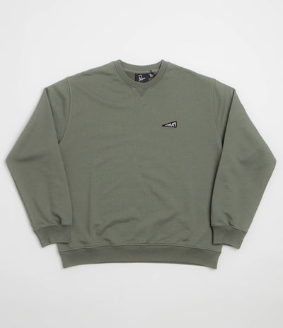 by Parra Flag Logo Crewneck Sweatshirt - Green