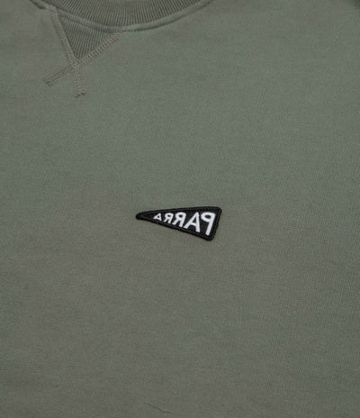 by Parra Flag Logo Crewneck Sweatshirt - Green