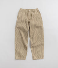 by Parra Flowing Stripes Pants in Tan