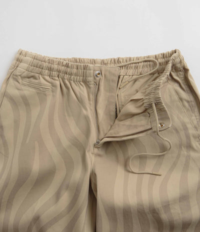 by Parra Flowing Stripes Pants in Tan