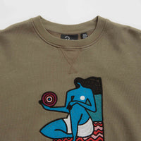 by Parra Future Visions Crewneck Sweatshirt - Stone Grey thumbnail