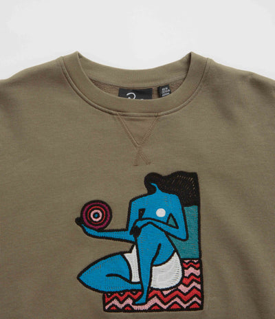 by Parra Future Visions Crewneck Sweatshirt - Stone Grey