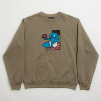 by Parra Future Visions Crewneck Sweatshirt - Stone Grey thumbnail