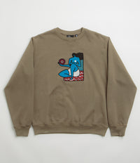 by Parra Future Visions Crewneck Sweatshirt - Stone Grey