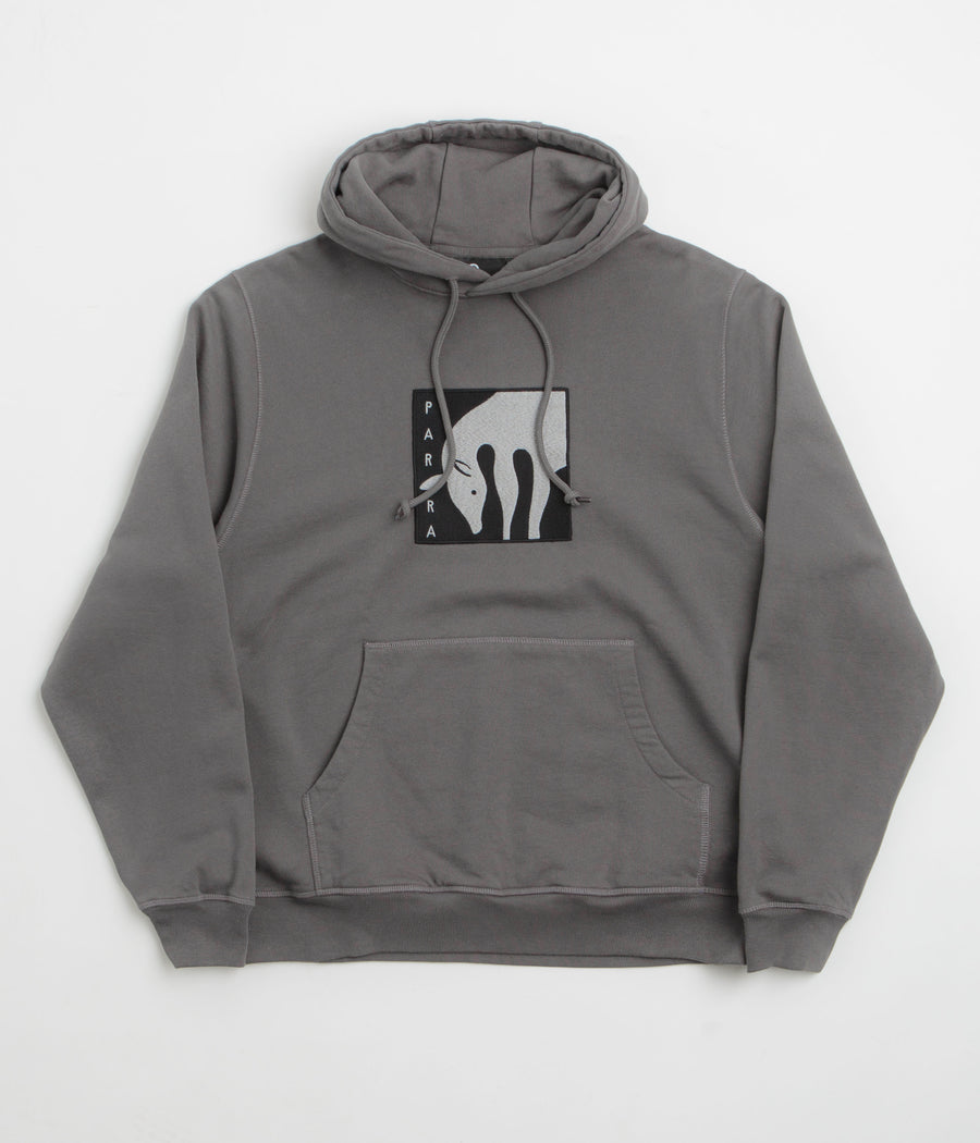 by Parra Get On The Donkey Hoodie in Washed Grey
