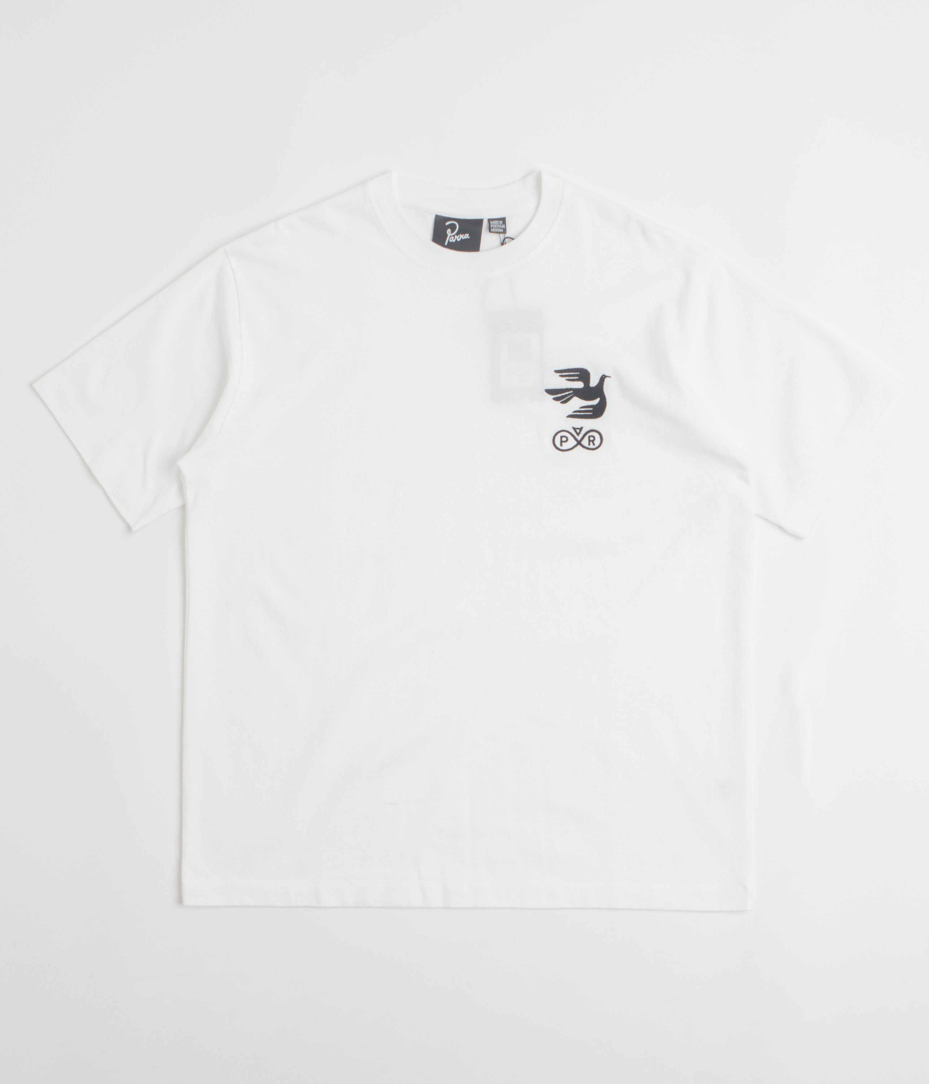 by Parra Infinite Bird Logo T-Shirt in White