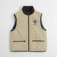 by Parra Infinite Bird Reversible Vest - Navy Blue thumbnail