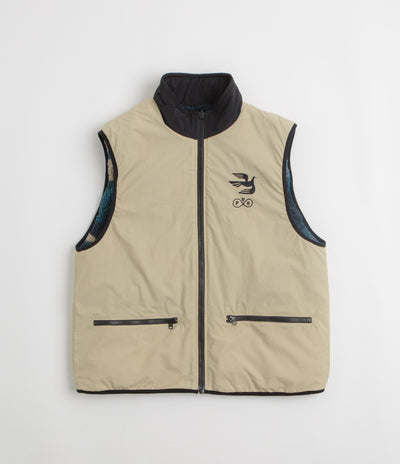 by Parra Infinite Bird Reversible Vest - Navy Blue
