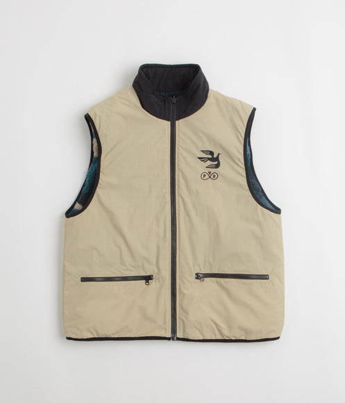 by Parra Infinite Bird Reversible Vest - Navy Blue