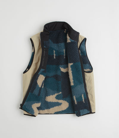 by Parra Infinite Bird Reversible Vest - Navy Blue
