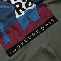 by Parra Insecure Days T-Shirt - Greyish Green thumbnail
