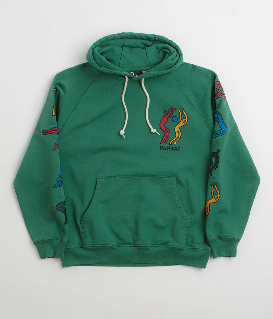 by Parra La Chambre Nuit Hoodie in Washed Green