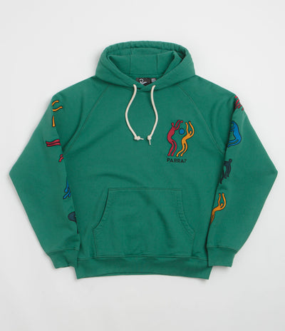 by Parra La Chambre Nuit Hoodie in Washed Green