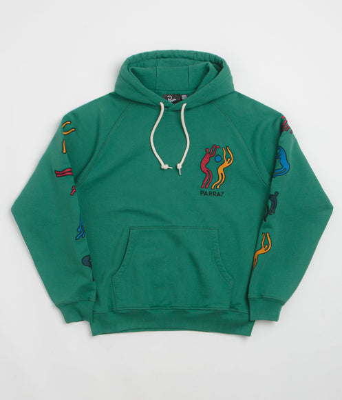 by Parra La Chambre Nuit Hoodie - Washed Green