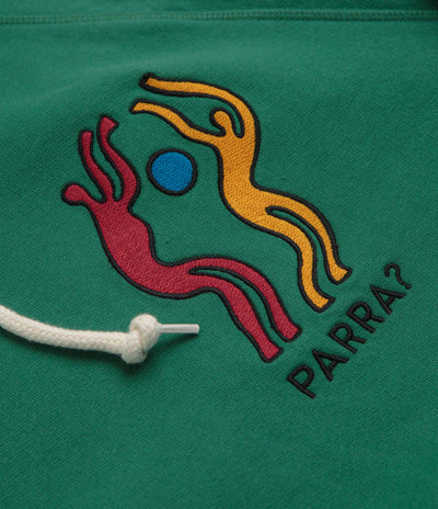 by Parra La Chambre Nuit Hoodie in Washed Green