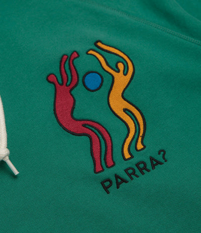 by Parra La Chambre Nuit Hoodie in Washed Green