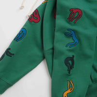 by Parra La Chambre Nuit Hoodie in Washed Green thumbnail