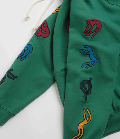 by Parra La Chambre Nuit Hoodie in Washed Green