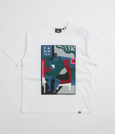 by Parra Leaving Now T-Shirt in White
