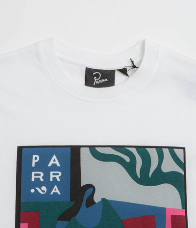 by Parra Leaving Now T-Shirt in White