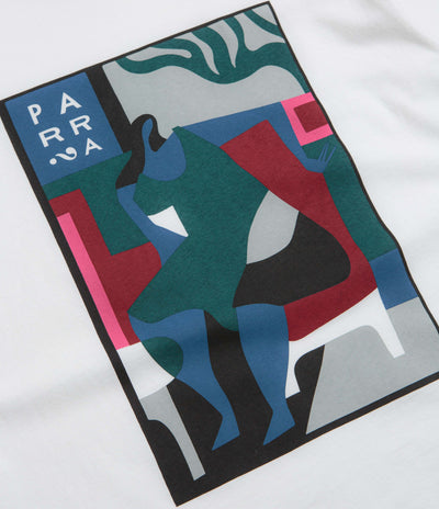 by Parra Leaving Now T-Shirt in White