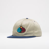 by Parra Legs Logo Cap in Off White thumbnail
