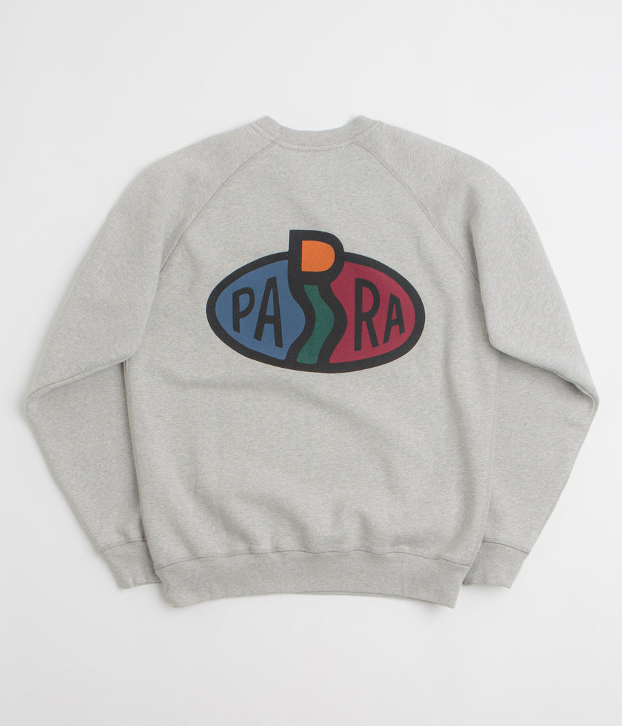 by Parra Legs Logo Crewneck Sweatshirt in Heather Grey