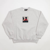 by Parra Long Lost Leg Crewneck Sweatshirt in Heather Grey thumbnail