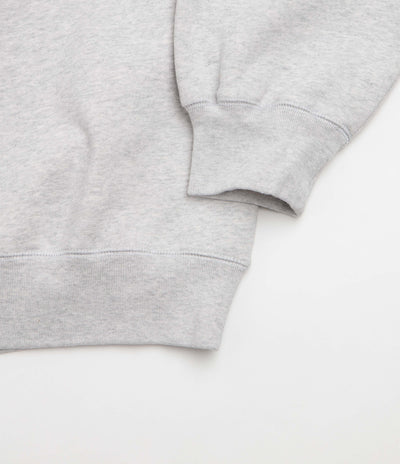 by Parra Long Lost Leg Crewneck Sweatshirt in Heather Grey
