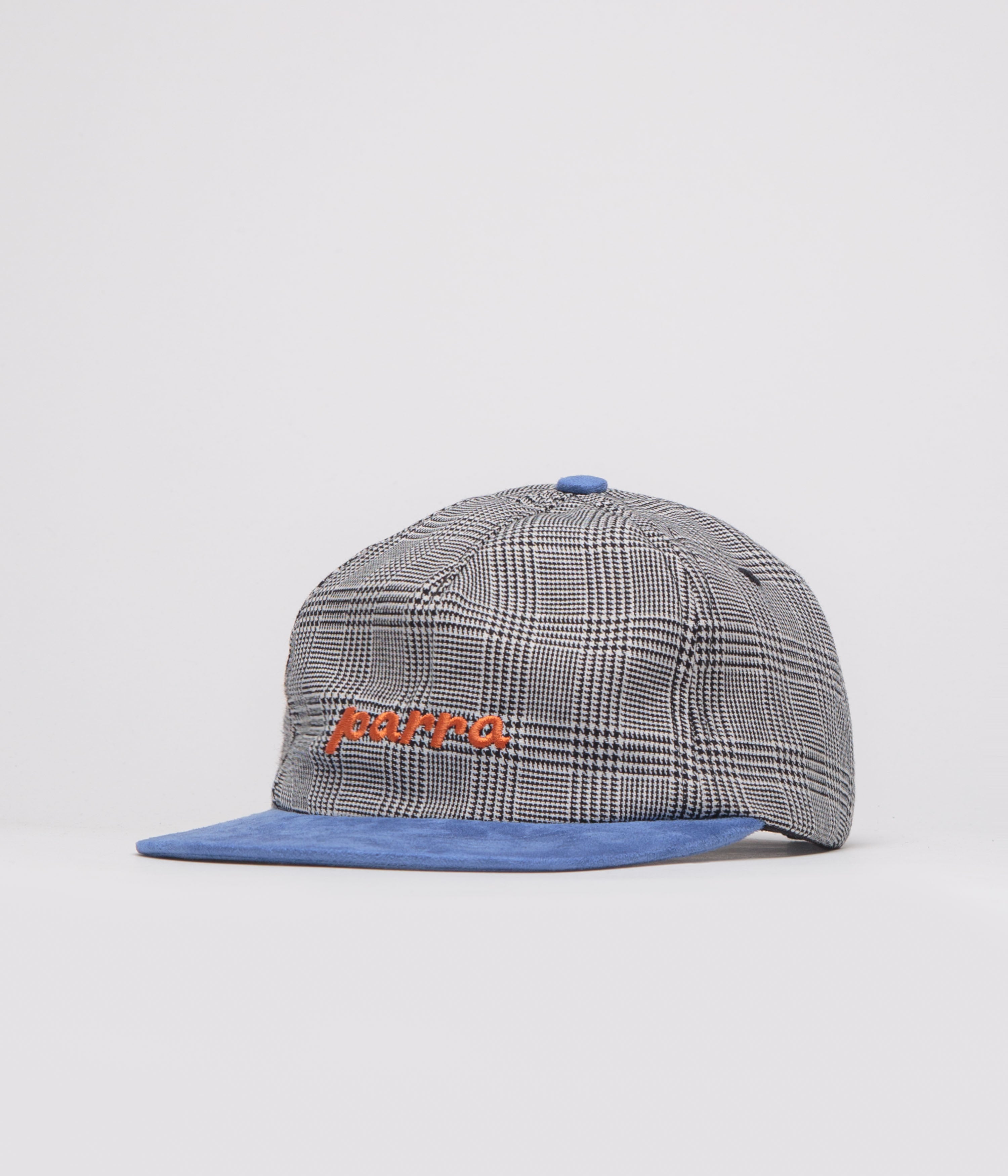 by Parra Lowercase Logo 5 Panel Cap in Blue
