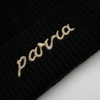 by Parra Lowercase Script Logo Beanie - Black thumbnail