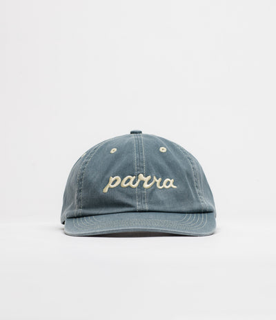 by Parra Lowercase Script Logo Cap - Blue