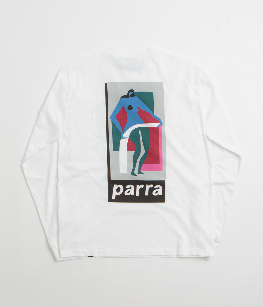 by Parra Lowering The Bar Long Sleeve T-Shirt in White