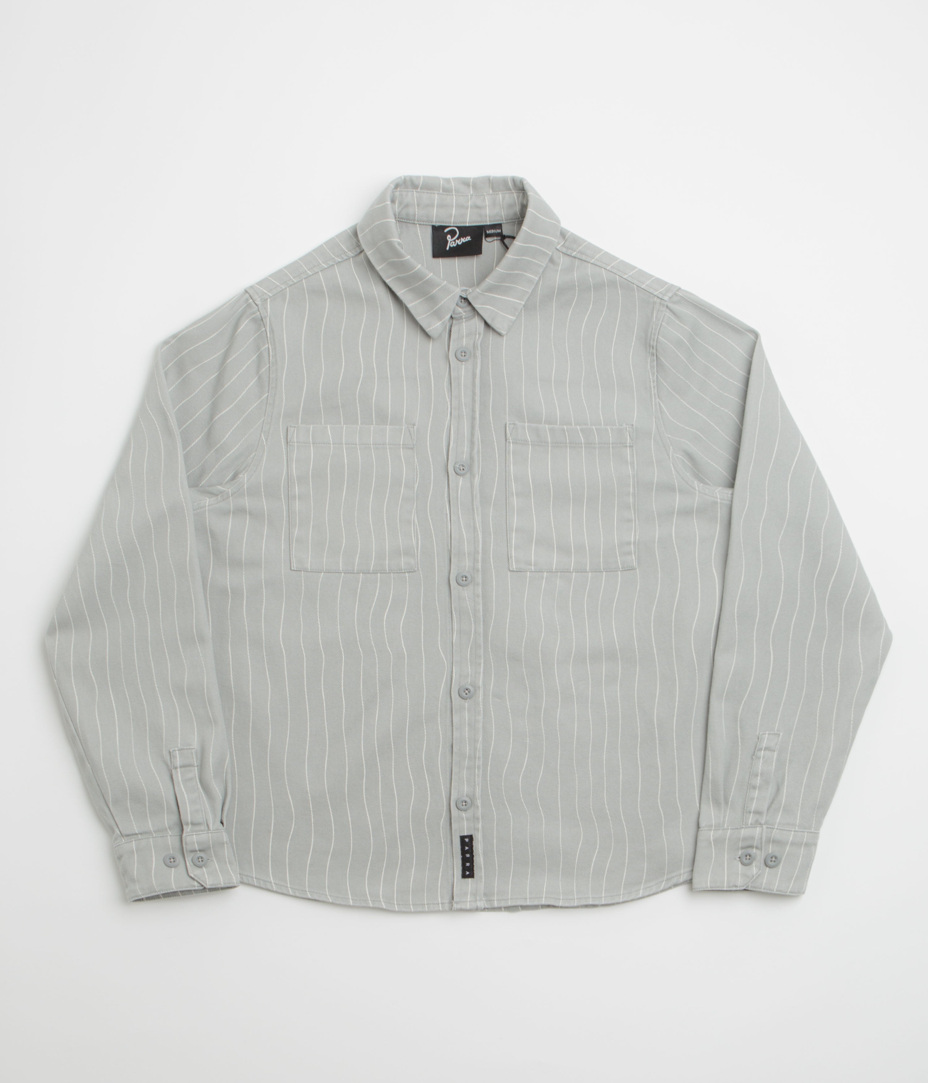 by Parra Meandering Lines Shirt in Grey