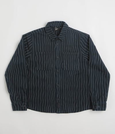 by Parra Meandering Lines Shirt - Navy Blue