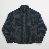 by Parra Meandering Lines Shirt in Navy Blue thumbnail