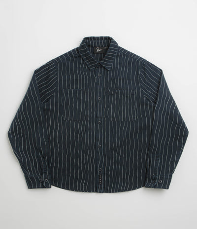 by Parra Meandering Lines Shirt in Navy Blue